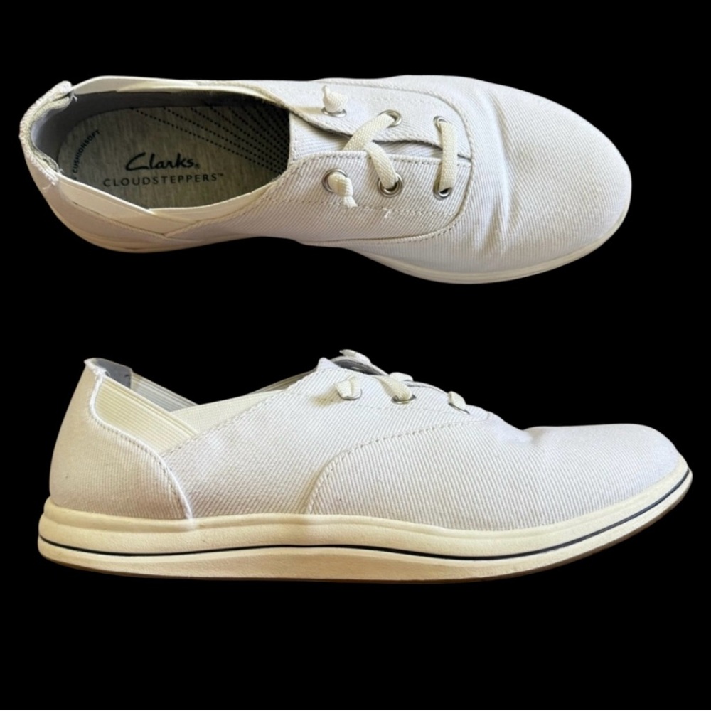 Clarks Brinkley Ave Women’s White Sneaker 8